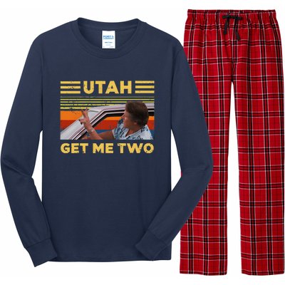 Utah Get Me Retro Two Vintage Funny Long Sleeve Pajama Set