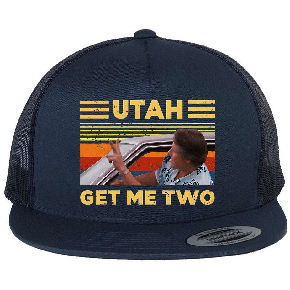 Utah Get Me Retro Two Vintage Funny Flat Bill Trucker Hat