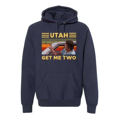 Utah Get Me Retro Two Vintage Funny Premium Hoodie