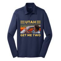 Utah Get Me Retro Two Vintage Funny Silk Touch Performance Long Sleeve Polo