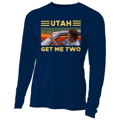 Utah Get Me Retro Two Vintage Funny Cooling Performance Long Sleeve Crew