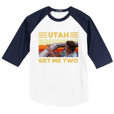 Utah Get Me Retro Two Vintage Funny Baseball Sleeve Shirt