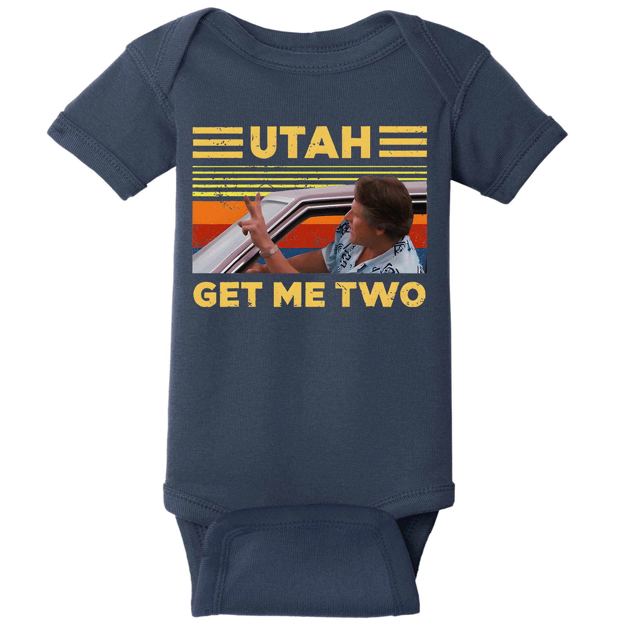 Utah Get Me Retro Two Vintage Funny Baby Bodysuit