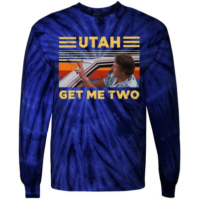 Utah Get Me Retro Two Vintage Funny Tie-Dye Long Sleeve Shirt