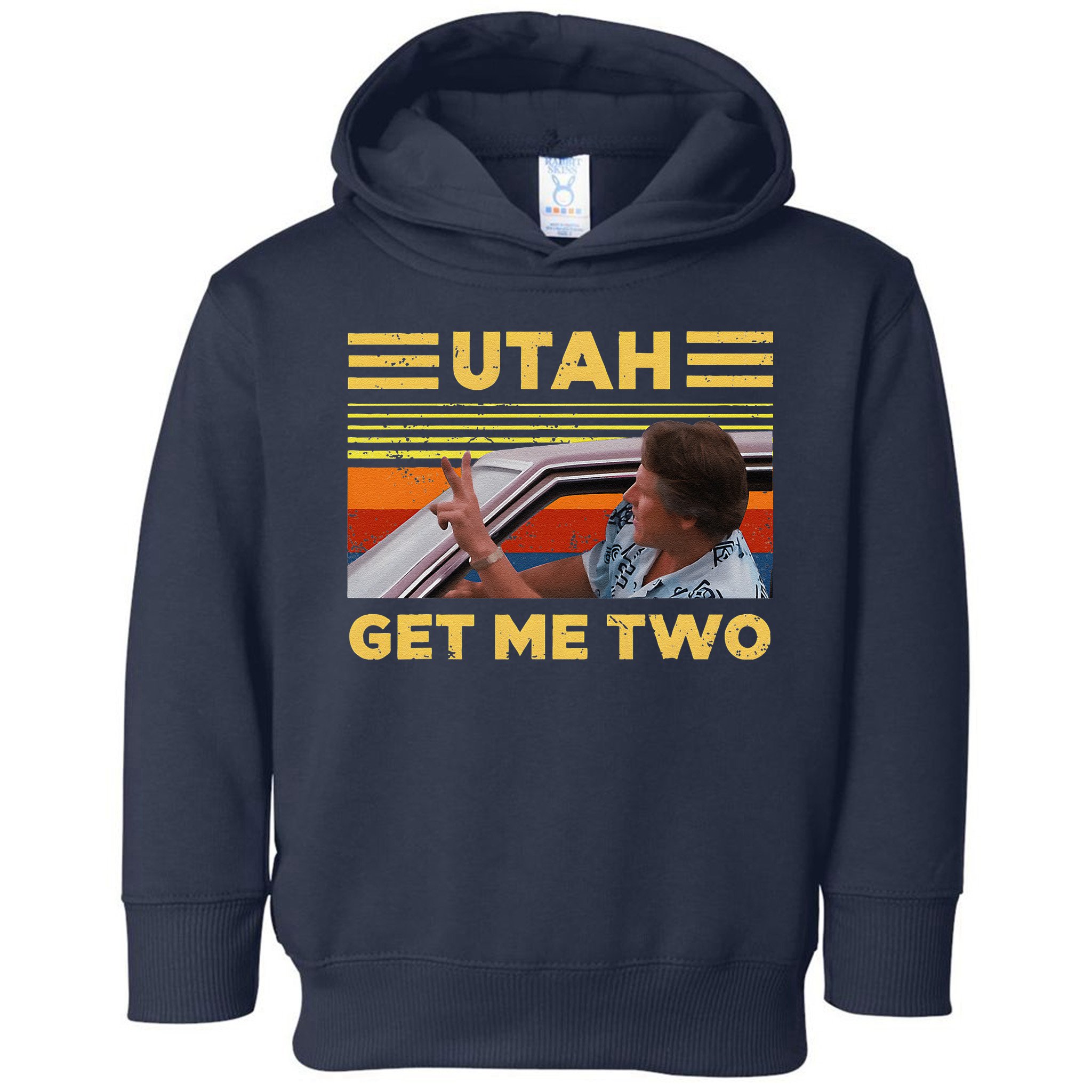 Utah Get Me Retro Two Vintage Funny Toddler Hoodie