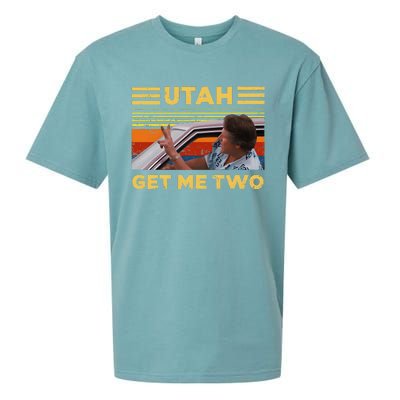 Utah Get Me Retro Two Vintage Funny Sueded Cloud Jersey T-Shirt