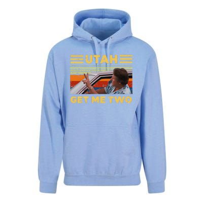 Utah Get Me Retro Two Vintage Funny Unisex Surf Hoodie