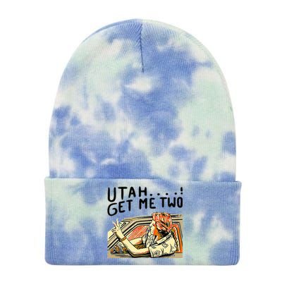 Utah Get Me Two 1980s Movie Tie Dye 12in Knit Beanie