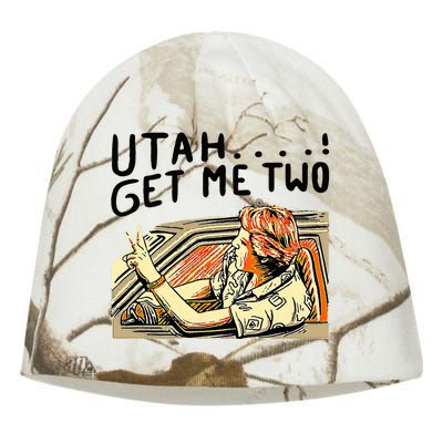 Utah Get Me Two 1980s Movie Kati - Camo Knit Beanie