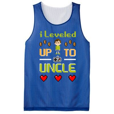 Uncle Gamer Meaningful Gift Leveled Up To Uncle Pregnancy Announcet Gift Mesh Reversible Basketball Jersey Tank