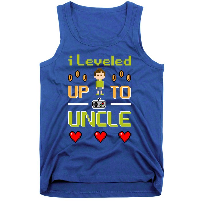 Uncle Gamer Meaningful Gift Leveled Up To Uncle Pregnancy Announcet Gift Tank Top