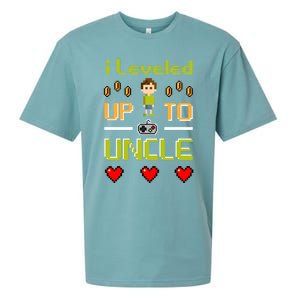 Uncle Gamer Meaningful Gift Leveled Up To Uncle Pregnancy Announcet Gift Sueded Cloud Jersey T-Shirt