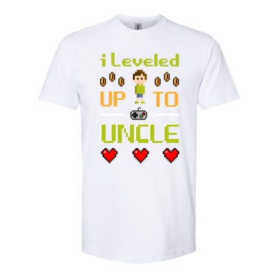 Uncle Gamer Meaningful Gift Leveled Up To Uncle Pregnancy Announcet Gift Softstyle CVC T-Shirt