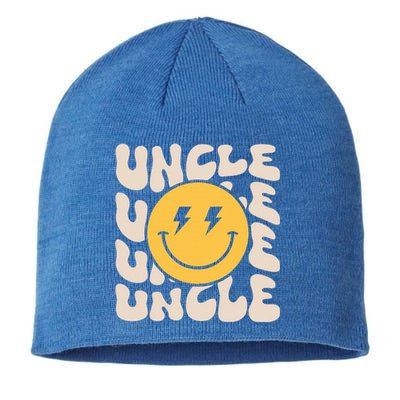 Uncle Groovy One Happy Dude Birthday Theme Family Matching Sustainable Beanie