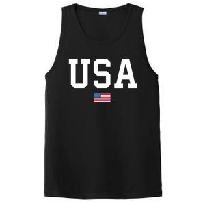 Usa Gift Patriotic American Flag July 4th Gift PosiCharge Competitor Tank