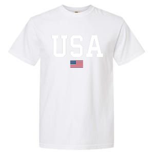 Usa Gift Patriotic American Flag July 4th Gift Garment-Dyed Heavyweight T-Shirt