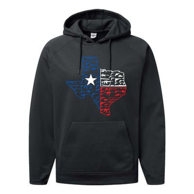 Usa Guns Patriotic Texan America Texas Performance Fleece Hoodie