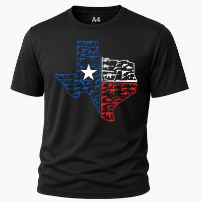 Usa Guns Patriotic Texan America Texas Performance Shirt