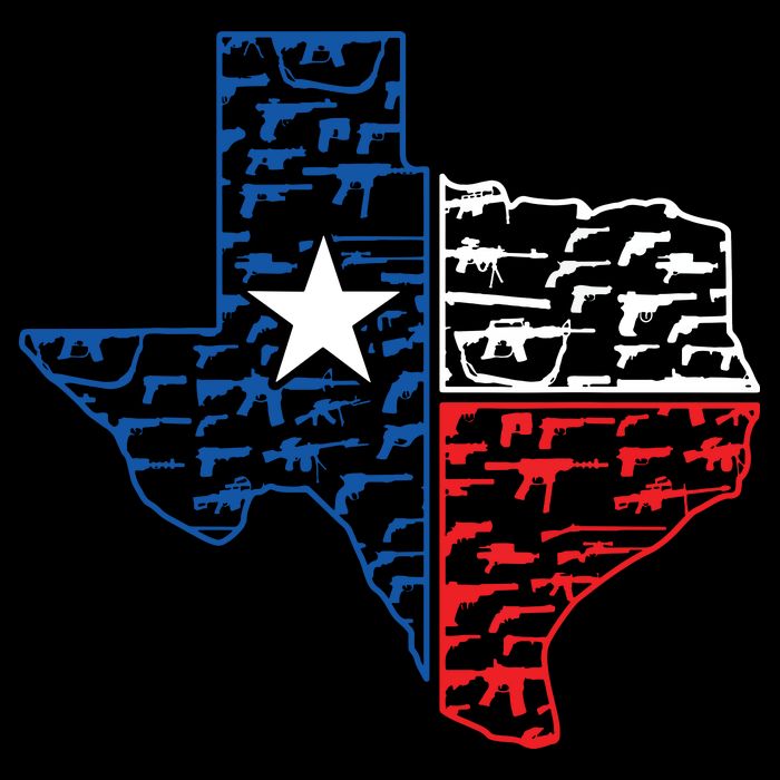 Usa Guns Patriotic Texan America Texas Cooling Performance Crew T-Shirt