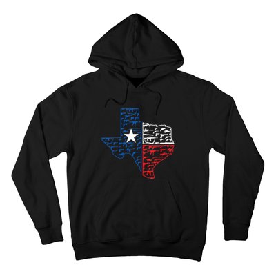 Usa Guns Patriotic Texan America Texas Hoodie