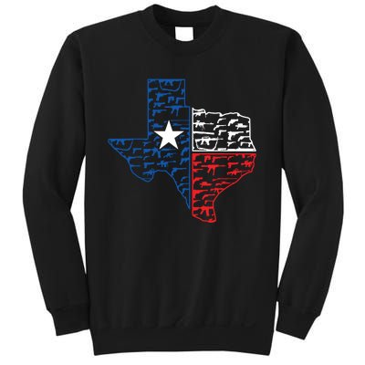 Usa Guns Patriotic Texan America Texas Sweatshirt