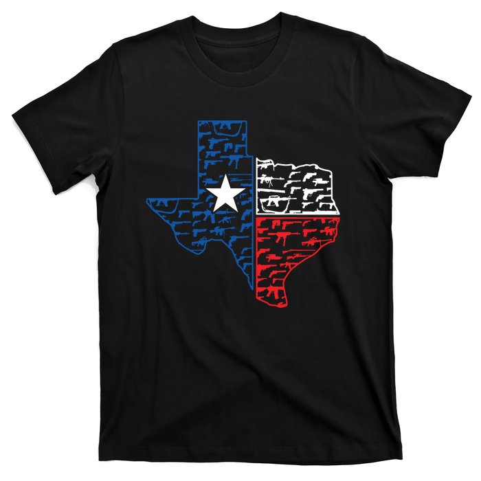 Usa Guns Patriotic Texan America Texas T-Shirt