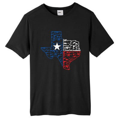 Usa Guns Patriotic Texan America Texas Tall Fusion ChromaSoft Performance T-Shirt