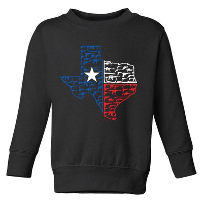 Usa Guns Patriotic Texan America Texas Toddler Sweatshirt