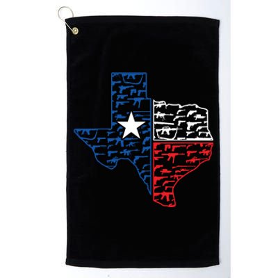 Usa Guns Patriotic Texan America Texas Platinum Collection Golf Towel