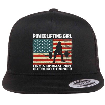Usa Gym Powerlifter Powerlifting Weightlifting For Flat Bill Trucker Hat