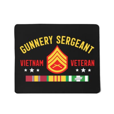 Us Gunnery Sergeant Vietnam War Veteran Long Sleeve Mousepad