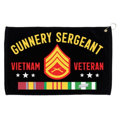 Us Gunnery Sergeant Vietnam War Veteran Long Sleeve Grommeted Golf Towel