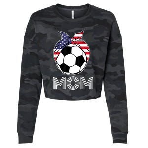 Us Girl Soccer Mom | Gear For Wo Soccer Players Cropped Pullover Crew