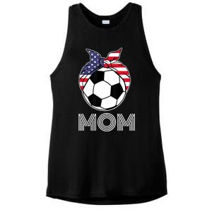 Us Girl Soccer Mom | Gear For Wo Soccer Players Ladies PosiCharge Tri-Blend Wicking Tank