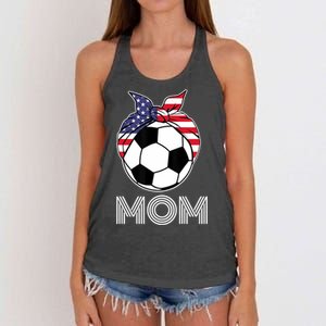 Us Girl Soccer Mom | Gear For Wo Soccer Players Women's Knotted Racerback Tank