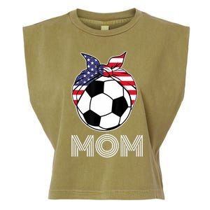 Us Girl Soccer Mom | Gear For Wo Soccer Players Garment-Dyed Women's Muscle Tee