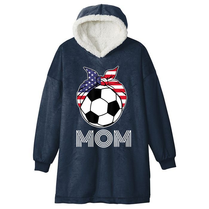 Us Girl Soccer Mom | Gear For Wo Soccer Players Hooded Wearable Blanket