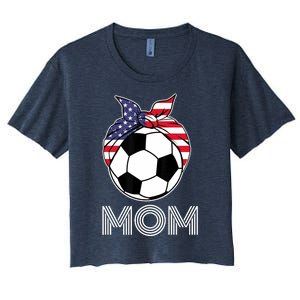 Us Girl Soccer Mom | Gear For Wo Soccer Players Women's Crop Top Tee