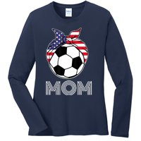 Us Girl Soccer Mom | Gear For Wo Soccer Players Ladies Long Sleeve Shirt