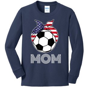 Us Girl Soccer Mom | Gear For Wo Soccer Players Kids Long Sleeve Shirt