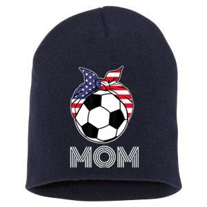 Us Girl Soccer Mom | Gear For Wo Soccer Players Short Acrylic Beanie