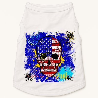 USA Grunge Skull Doggie Tank