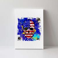 USA Grunge Skull Canvas