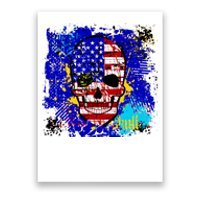 USA Grunge Skull Poster