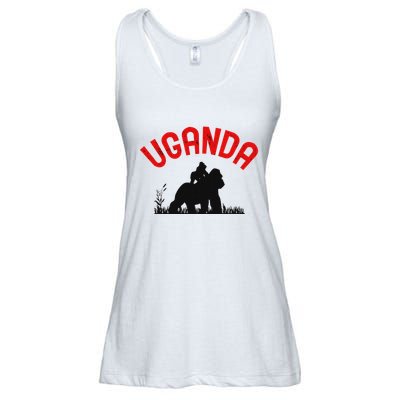 Uganda Gorilla Safari Gift Ladies Essential Flowy Tank