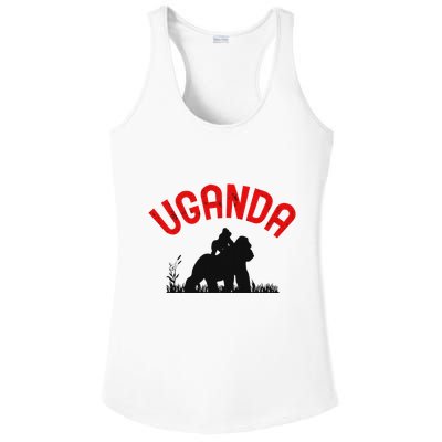 Uganda Gorilla Safari Gift Ladies PosiCharge Competitor Racerback Tank