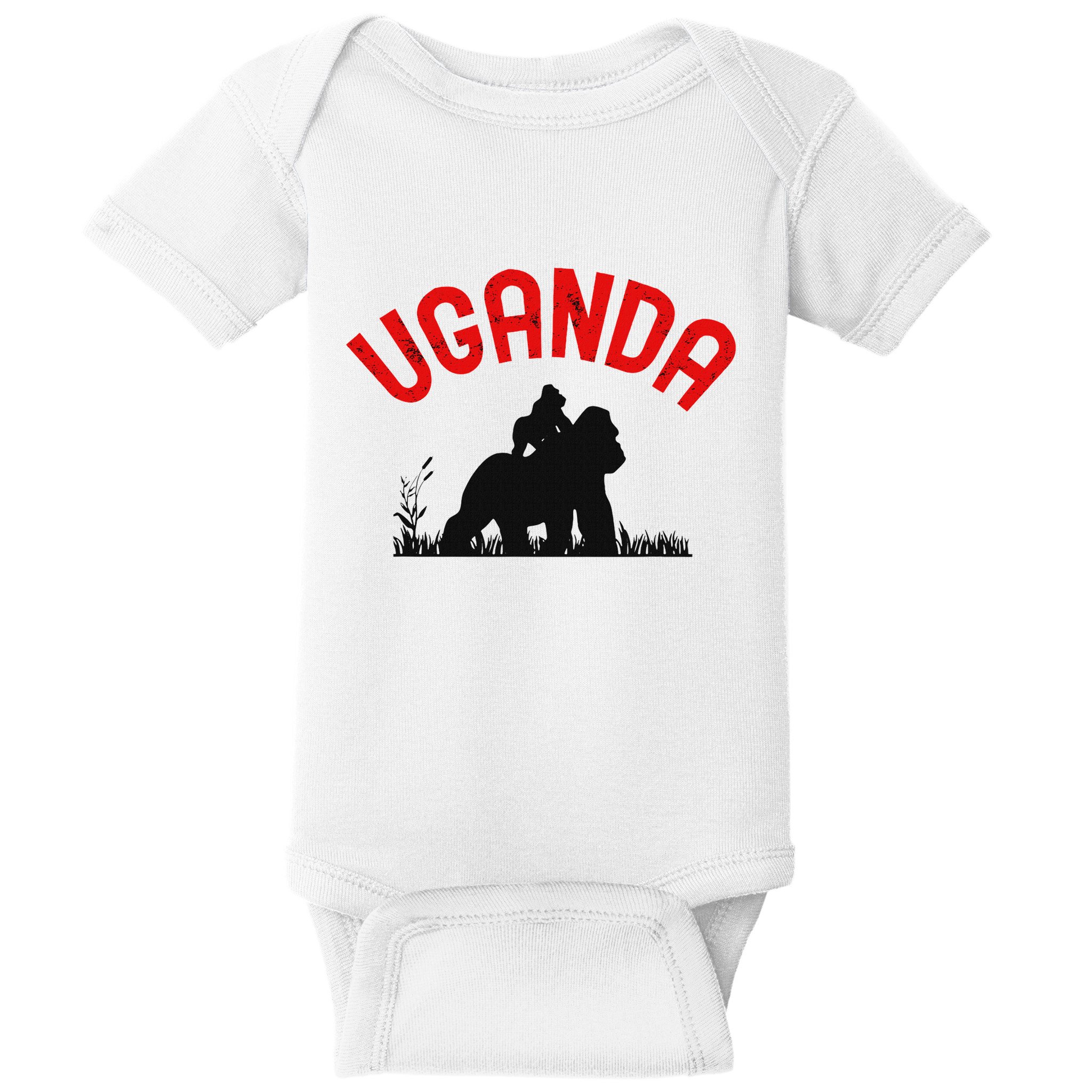 Uganda Gorilla Safari Gift Baby Bodysuit