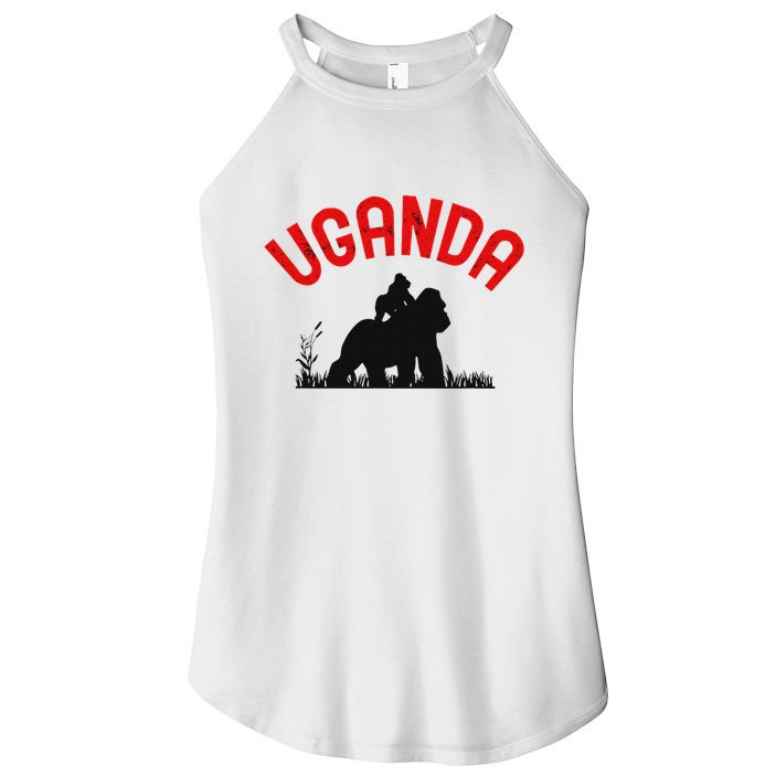 Uganda Gorilla Safari Gift Women's Perfect Tri Rocker Tank