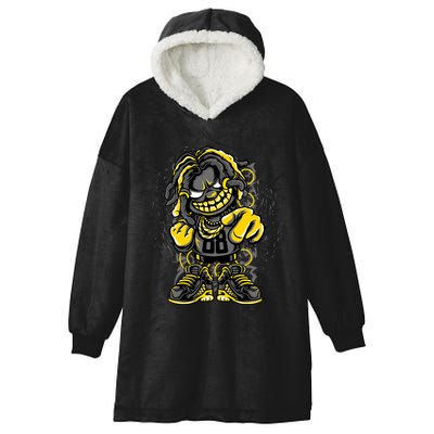 Urban Graffiti Style Street Dude Cool Hip Hop Street Art Hooded Wearable Blanket