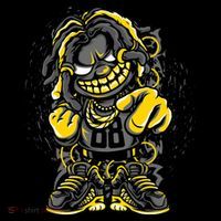 Urban Graffiti Style Street Dude Cool Hip Hop Street Art Premium T-Shirt